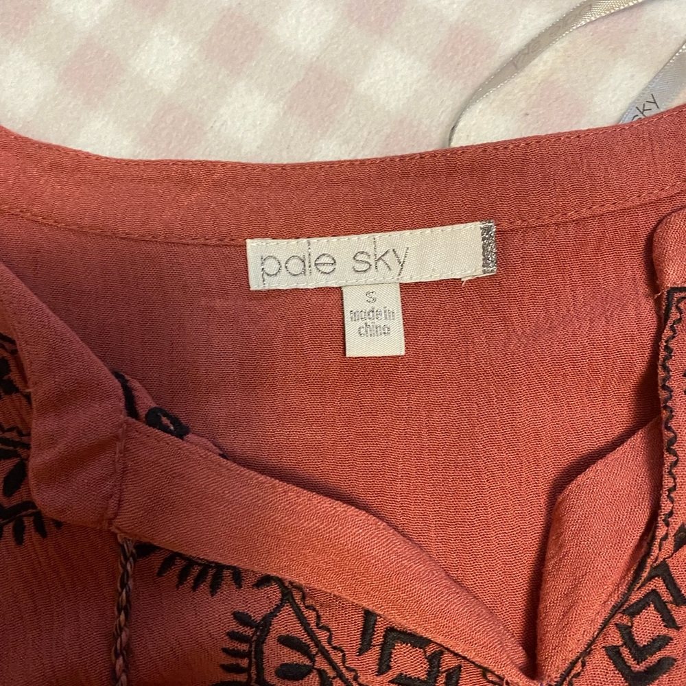 Pale sky blouse.